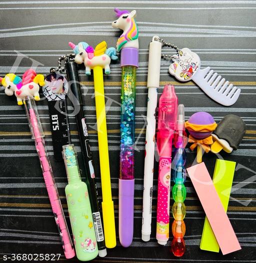 Unicorn Stationary Set Pack of 15 - Multicolour - 3 to 10 Years - Multi Color