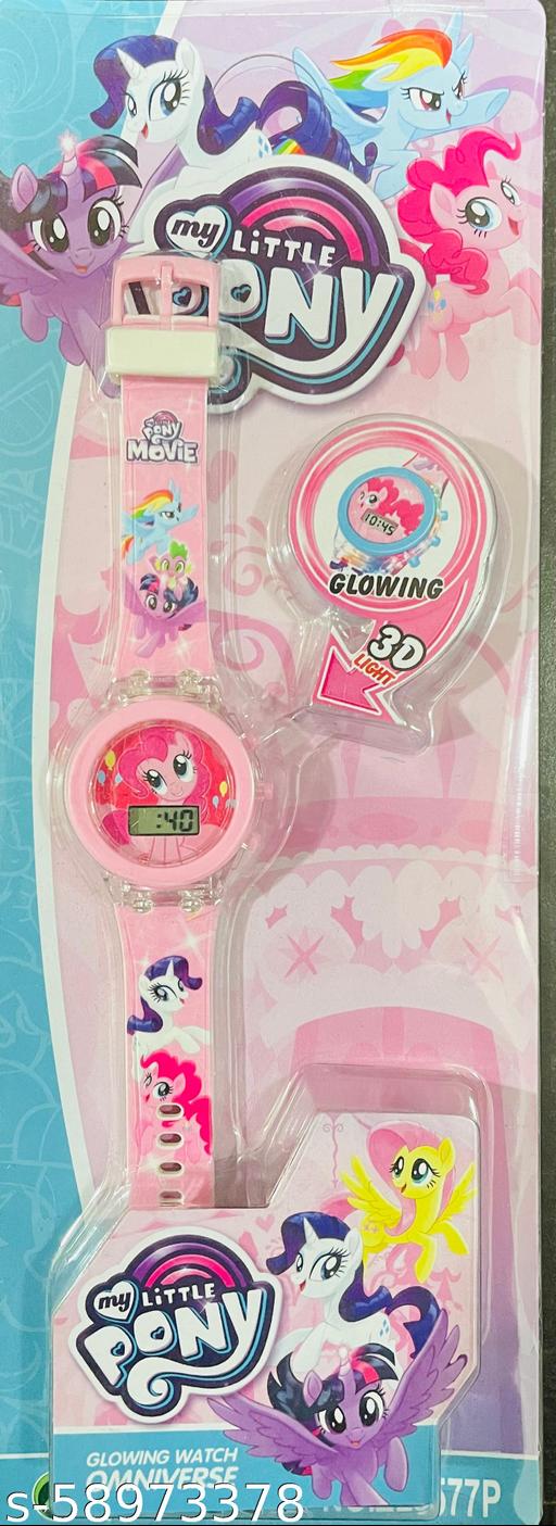 3D Glow Barbie Kids Unisex watches